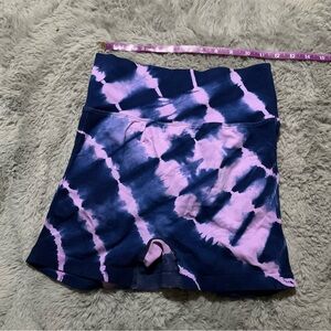 Purple & Navy Tie-Dye Active Shorts